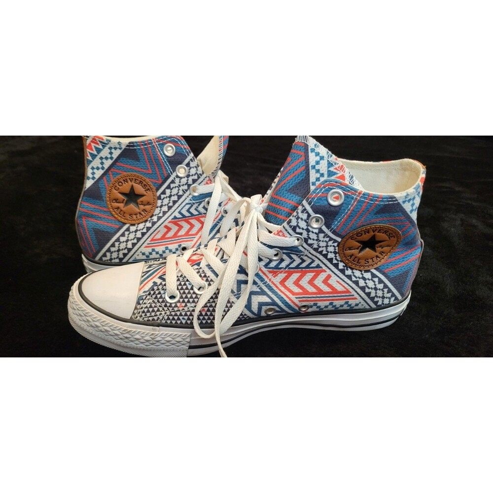 Converse Shoes Tribal Chevron Chuck High Top Festival Geometric Size W 10 M 8